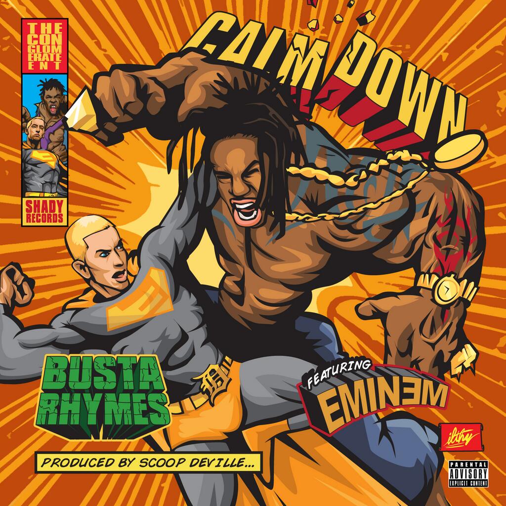 Busta Rhymes: Calm Down Feat. Eminem (Artwork)