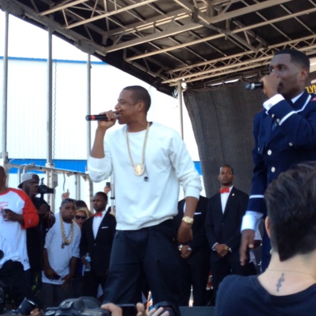 JAY Z Joins Jay Electronica On Stage During Brooklyn Hip-Hop Festival (Video)