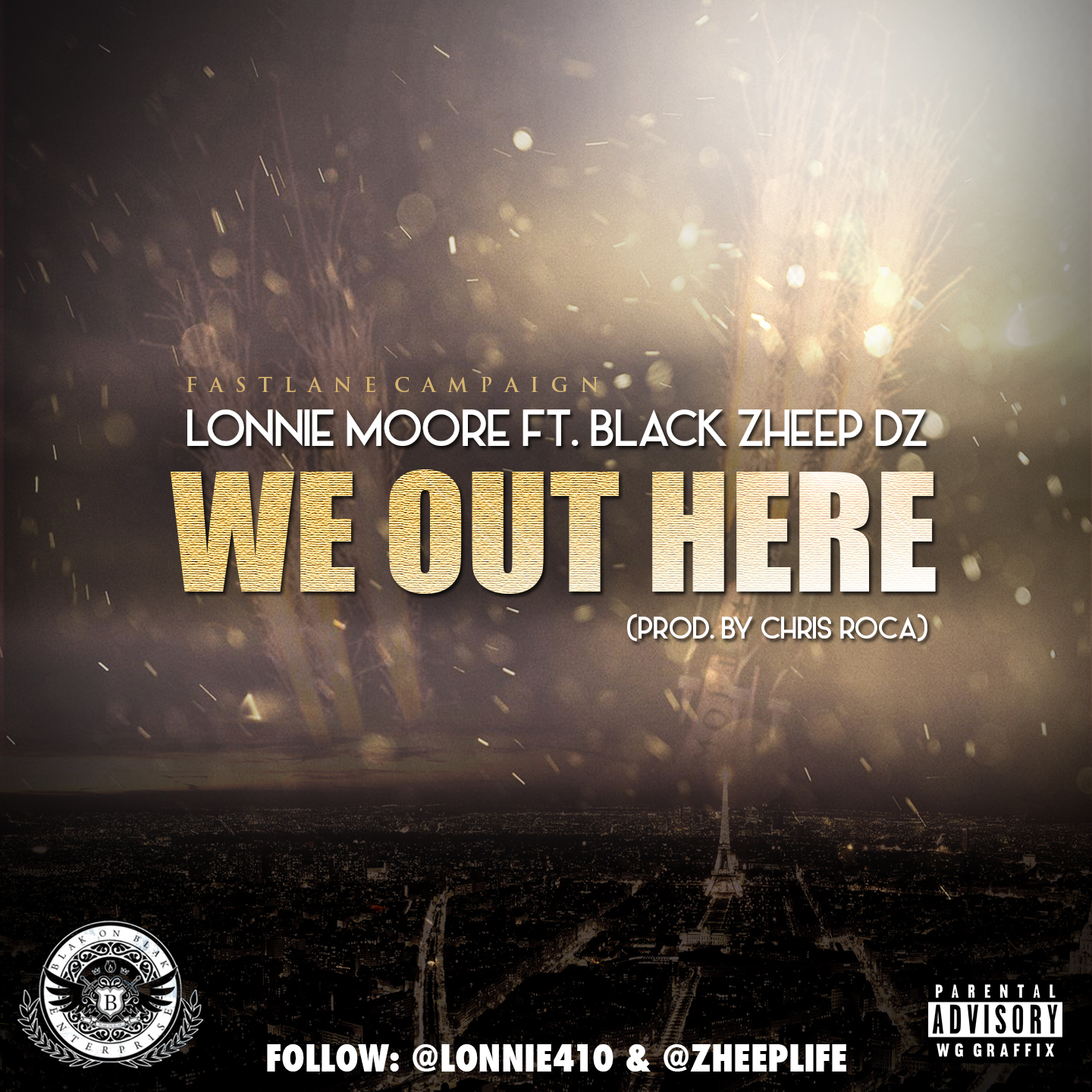 Lonnie Moore: We Out Here Feat. Black Zheep DZ (Prod. by Roca Beats)