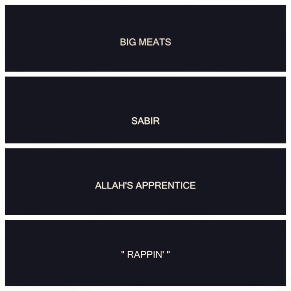 Big Meats: RAPPIN’ Feat. Sabir & Allah’s Apprentice (Video)