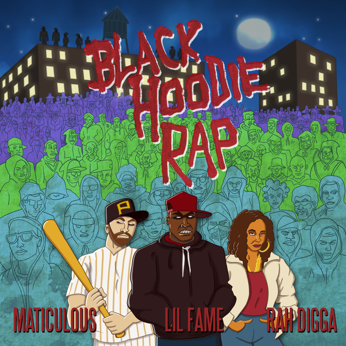 Black Hoodie Rap Artwork