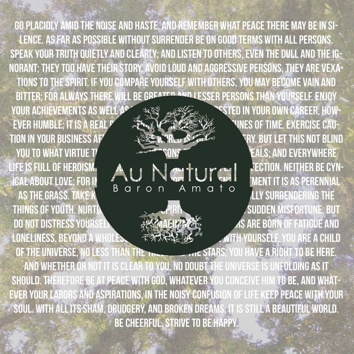 Listen to Baron Amato’s ‘Au Natural’ LP
