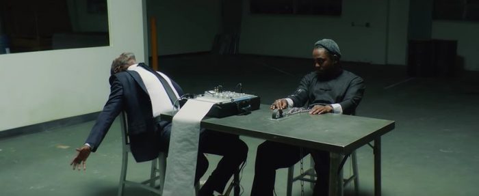 Kendrick Lamar Raps Back & Forth With Possessed Don Cheadle In “DNA” Video